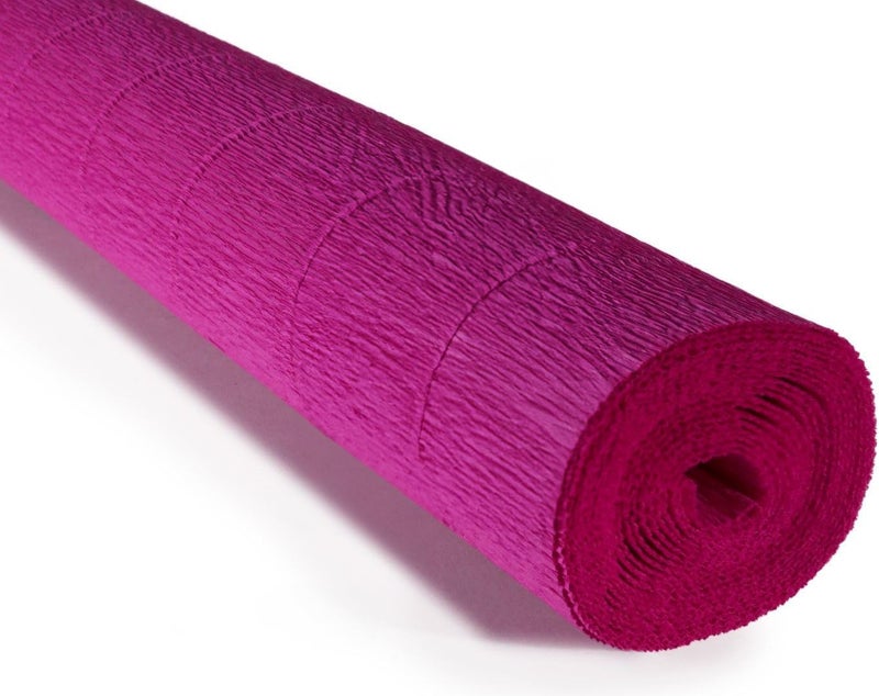 LCREATE LCREATE LCREATE Cartotecnica Rossi 140g 10 Inch Wide 8.2ft Long Italian Crepe Paper Rollfor Wedding Ceremony Various Large Festivals Decoration (Cyclamen Purple（972）) - Image 1
